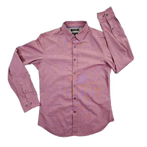 Banana Republic Grant Fit Custom 078 Wash Shirt Men's Medium Red Button Up - Picture 1 of 16